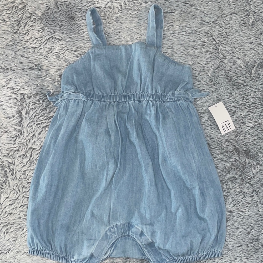 Baby gap denim romper